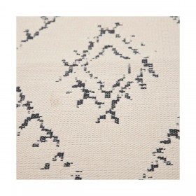 Tappeto 80 x 150 cm Grigio Beige Cotone