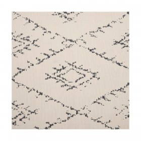 Tappeto 80 x 150 cm Grigio Beige Cotone