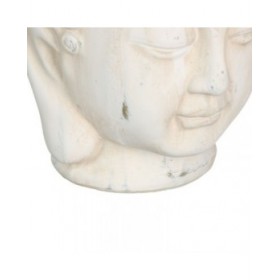 Vaso Crema Terracotta Buddha Orientale 17,1 x 16,6 x 20 cm