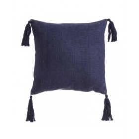 Cuscino MEDITERRANEO Blu Marino Poliestere Nappe 45 x 10 x 45 cm
