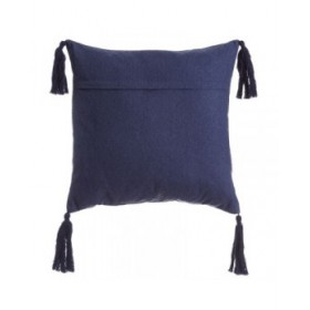Cuscino MEDITERRANEO Blu Marino Poliestere Nappe 45 x 10 x 45 cm