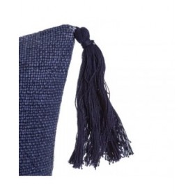 Cuscino MEDITERRANEO Blu Marino Poliestere Nappe 45 x 10 x 45 cm