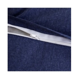 Cuscino MEDITERRANEO Blu Marino Poliestere Nappe 45 x 10 x 45 cm