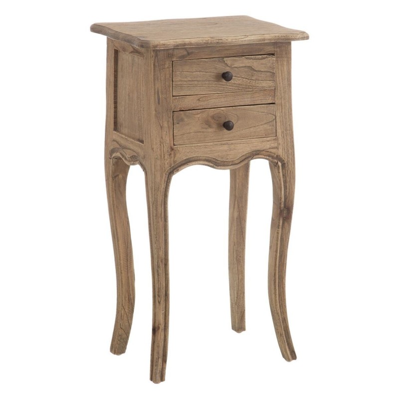 Comodino Naturale legno di mindi 40 x 30 x 72 cm