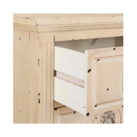 Comodino Alexandra House Living Beige 32 x 67 x 46 cm