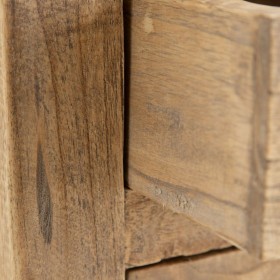 Comodino Naturale legno di mindi 40 x 30 x 72 cm