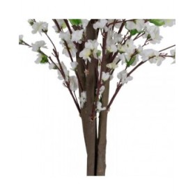 Pianta Decorativa PVC Legno Cemento Tessuto 45 x 45 x 180 cm