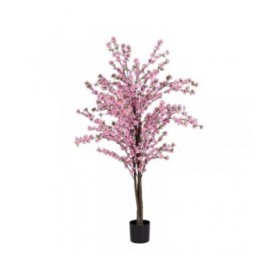 Pianta Decorativa PVC Legno Cemento Tessuto 45 x 45 x 180 cm