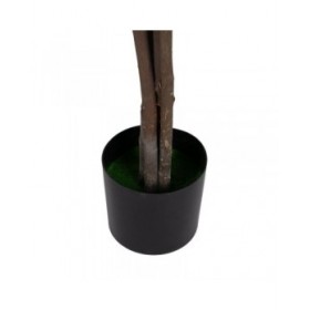 Pianta Decorativa PVC Legno Cemento Tessuto 45 x 45 x 180 cm