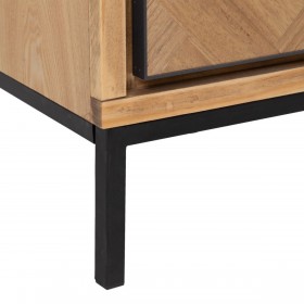 Ingresso con Cassetti SPIKE 91 x 40 x 84,5 cm Naturale Metallo Legno