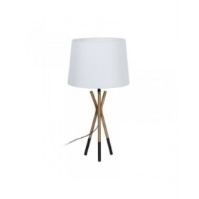 Lampada da tavolo Bianco Nero Dorato Ferro 40 W 33 x 33 x 63,5 cm