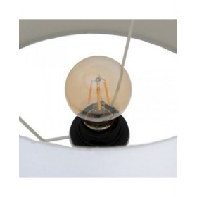 Lampada da tavolo Bianco Nero Dorato Ferro 40 W 33 x 33 x 63,5 cm