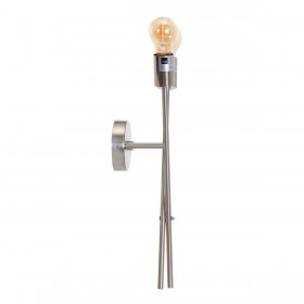 Lampada da Parete 18 x 10 x 45 cm Metallo Argento