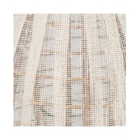 Lanterna Beige Naturale Bambù Cristallo 36 x 36 x 56 cm