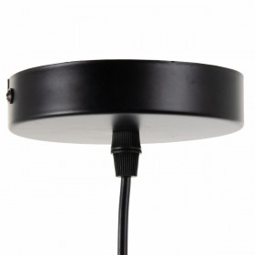 Lampadario Nero Metallo Ø 15 cm