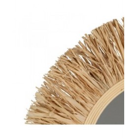 Specchio da parete Naturale 55 x 1,5 x 55 cm