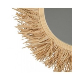 Specchio da parete Naturale 55 x 1,5 x 55 cm