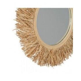 Specchio da parete Naturale 55 x 1,5 x 55 cm