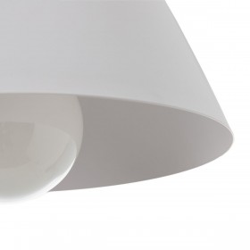 Lampadario 27 x 27 x 32 cm Metallo Bianco Ø 10 cm
