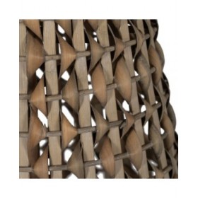 Lanterna Grigio Bambù Cristallo 38 x 38 x 57 cm