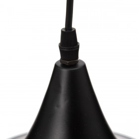 Lampadario 36 x 36 x 130 cm Nero Dorato Metallo Ø 18,5 cm