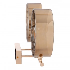 Lampada da Parete 50 x 14 x 41,6 cm Cristallo Dorato Metallo
