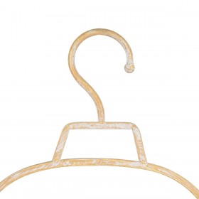 Scaffale 39,5 x 10,5 x 70 cm Naturale Metallo Bianco