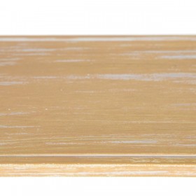 Scaffale 49 x 13,5 x 64 cm Naturale Metallo Bianco