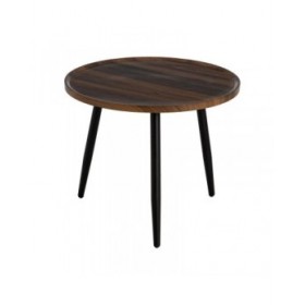 Tavolino Aggiuntivo Marrone Nero 60 x 60 x 49,5 cm