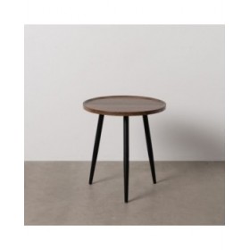 Tavolino Aggiuntivo Marrone Nero 50 x 50 x 54 cm