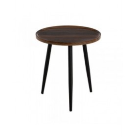 Tavolino Aggiuntivo Marrone Nero 50 x 50 x 54 cm