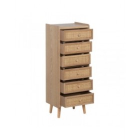 Cassettiera SAMIR Naturale 40 x 30 x 104 cm