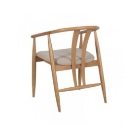 Sedia da Sala da Pranzo Beige Naturale 56,5 x 57 x 76,5 cm