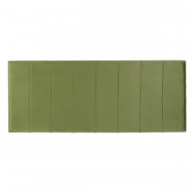 Testiera del Letto 160 x 7 x 64 cm Tessuto Sintetico Verde