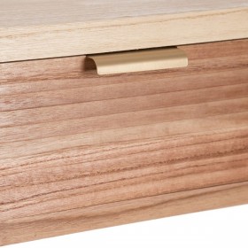 Ingresso HONEY Naturale Legno di paulownia Legno MDF 80 x 40 x 78 cm