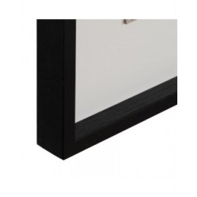 Tela Bianco Nero Astratto 150 x 4 x 60 cm