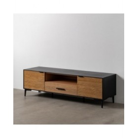 Mobile TV ORLEANS Nero Naturale 154 x 40 x 44 cm