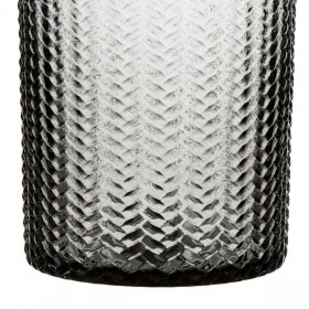Vaso 11,7 x 11,7 x 30 cm Grigio Vetro