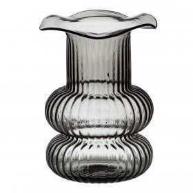 Vaso Grigio Vetro 16,5 x 16,5 x 25 cm