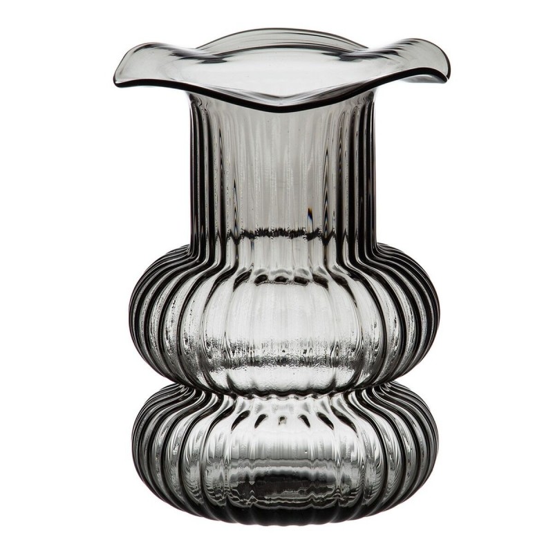 Vaso Grigio Vetro 16,5 x 16,5 x 25 cm