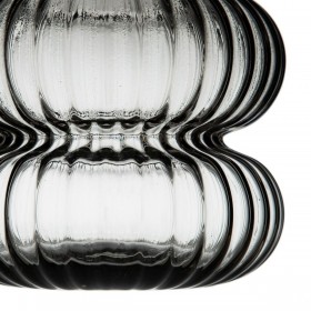 Vaso Grigio Vetro 16,5 x 16,5 x 25 cm