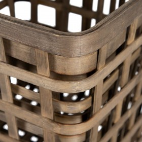 Set di Cesti 42 x 42 x 37 cm Naturale Bambù (3 Pezzi)