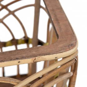 Vaso 60 x 21 x 68 cm Naturale Legno Bambù