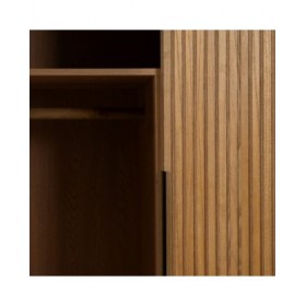 Credenza ORLEANS Nero Naturale Ferro Legno MDF 104 x 53 x 203 cm