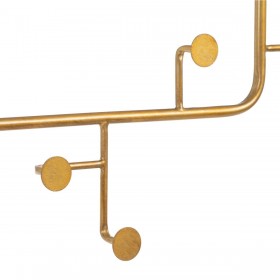 Specchio da parete 76 x 6 x 104 cm Dorato Metallo
