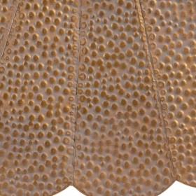 Specchio da parete 86 x 3 x 86 cm Dorato Metallo