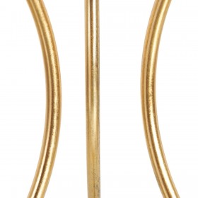 Tavolo aggiuntivo 51 x 51 x 63 cm Cristallo Dorato Metallo