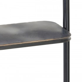 Appendiabiti 67 x 19 x 166,5 cm Cristallo Nero Dorato Metallo