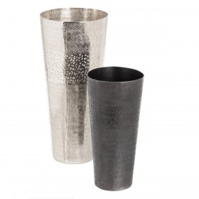 Vaso Grigio Metallo 15 x 15 x 31 cm
