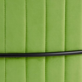 Puff 80 x 80 x 46 cm Tessuto Sintetico Metallo Verde
